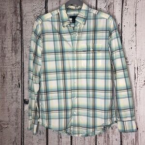 Gap (Factory) Men’s Slim Fit Plaid Shirt Sz Small‎